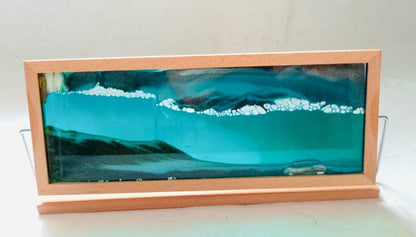 Sand Picture Art Home Decor Gift / wood frame / 29 X 12cm